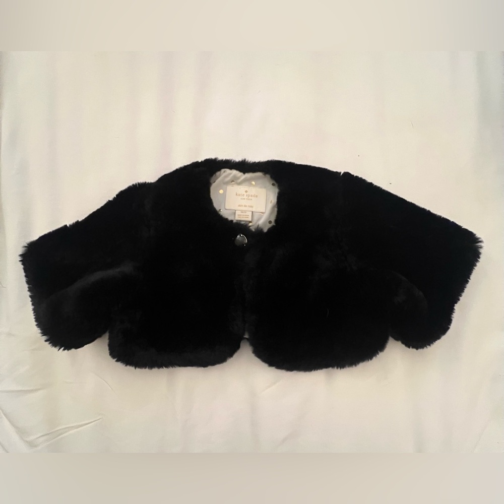 Kate Spade faux fur shawl 3T